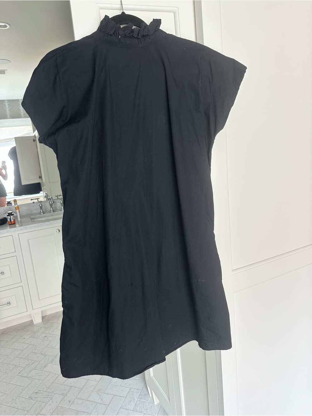 Never a Wallflower Vickie short dress Black poplin cap sleeve - Picture 8 of 10